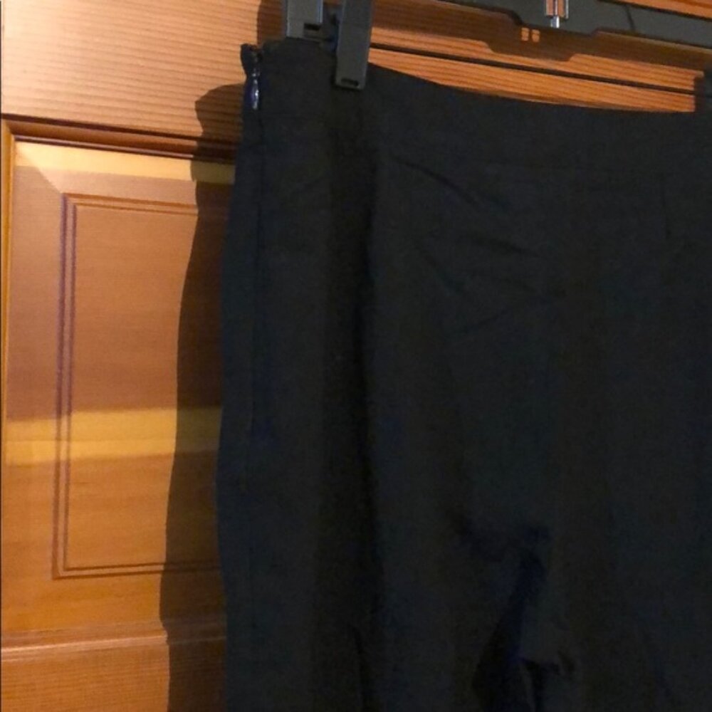 Vintage Chanel wool high rise wide leg side zip minimalist classic trouser pants - Picture 8 of 10